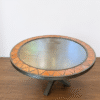 Vintage Rustic Sage Green Sideboard 1960s French Ceramic Topped Coffee Table