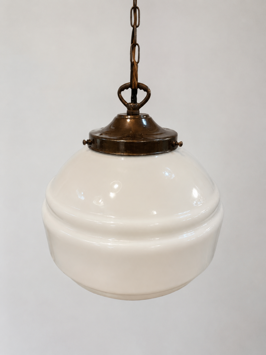 Art Deco Saturn Opaline Pendant Art Deco Saturn Opaline Pendant