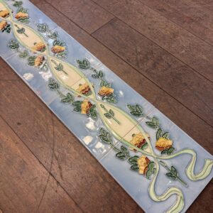 Art Nouveau Ceramic Tile Set of 5 Art Nouveau Ceramic Tile Set of 5