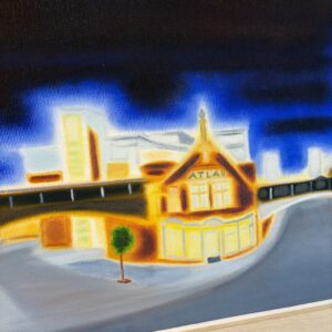 Original Oil ‘Atlas Bar’ Painting Original Acrylic 'Atlas Bar' Painting