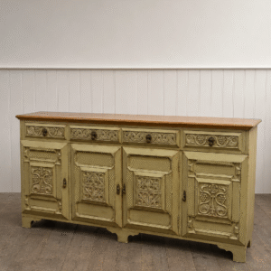 Vintage Rustic Sage Green Sideboard