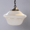 Vintage Lincoln Schoolhouse Opaline Pendant