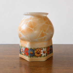 Vintage Peach Floral Shade