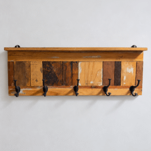 Rustic Wooden Coat Rack