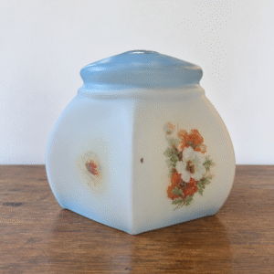 Vintage Blue Dipped Floral Shade