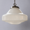 Vintage Lincoln Schoolhouse Opaline Pendant