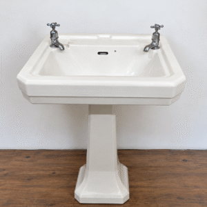 Art Deco Sink Pedestal and Taps