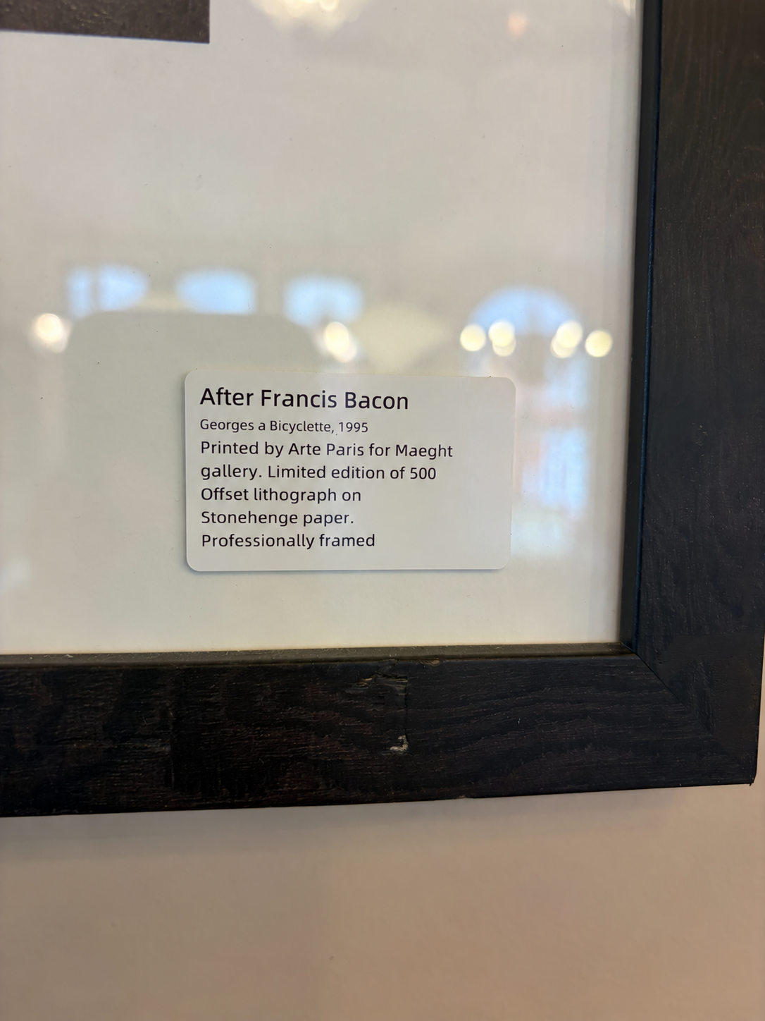 After Francis Bacon Limited Edition 1995 Print After Francis Bacon Limited Edition 1995 Print