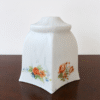 Contemporary Lightweight Industrial Pendant Vintage Floral Milk Glass Shade