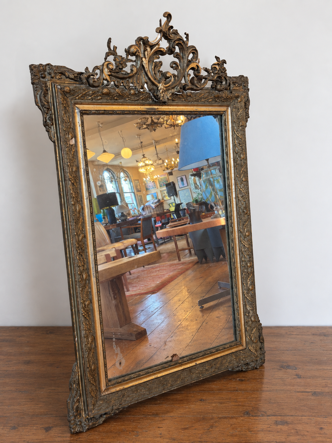Antique Ornate Gilt Mirror