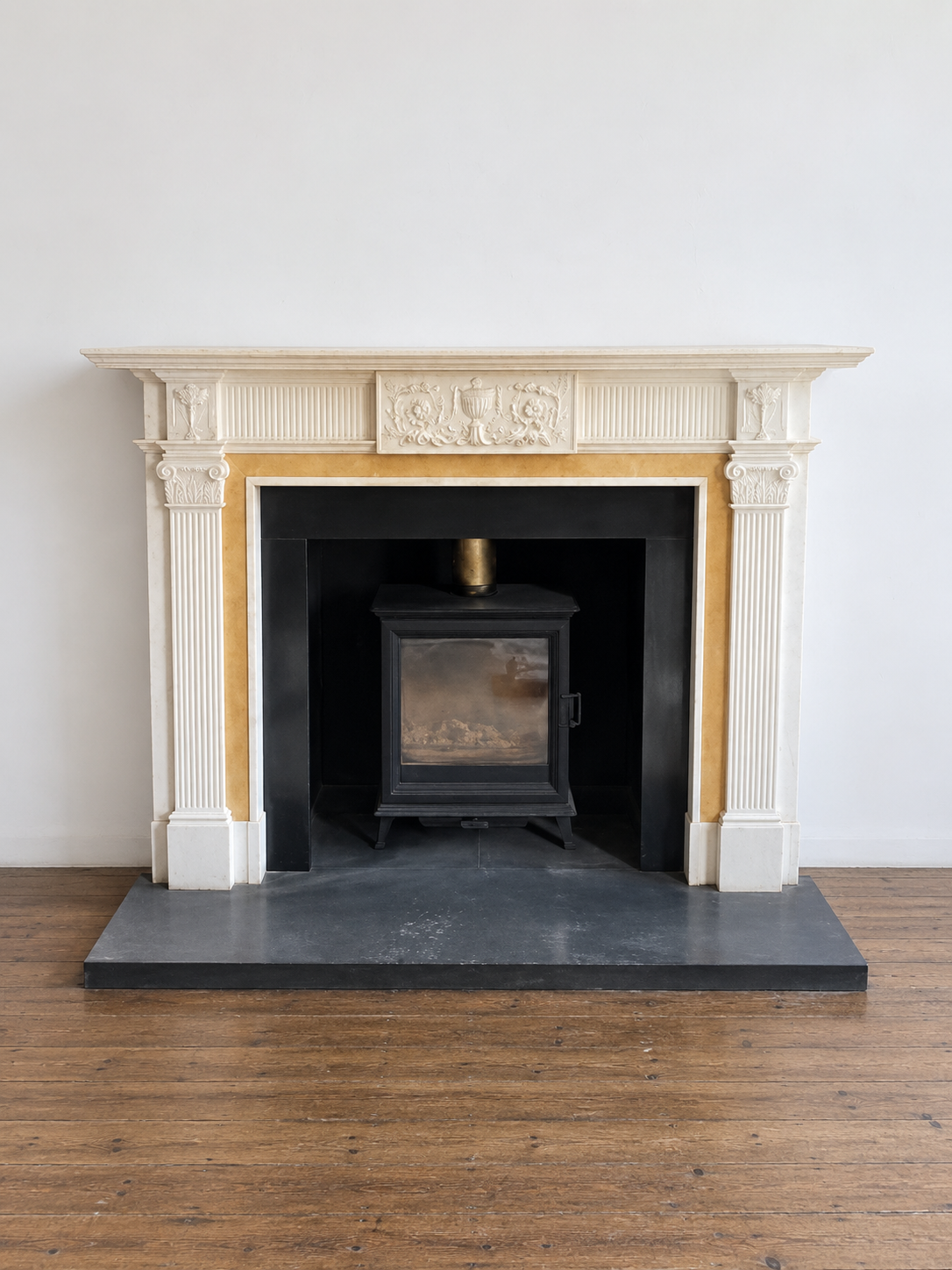 Neoclassical Marble Fireplace
