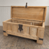 Antique Oak Forged Hinge Chest