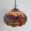 Vintage style Tiffany Drangonfly Pendant