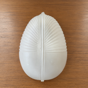 Vintage Frosted Glass Leaf Shade