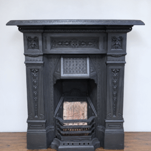 Victorian Fireplace with Floral Detail