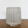 Mid Century Textured Cube Glass Shade