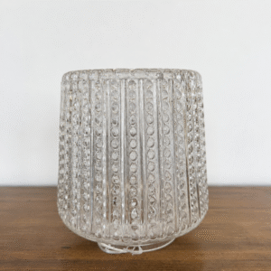 Mid Century Textured Cube Glass Shade