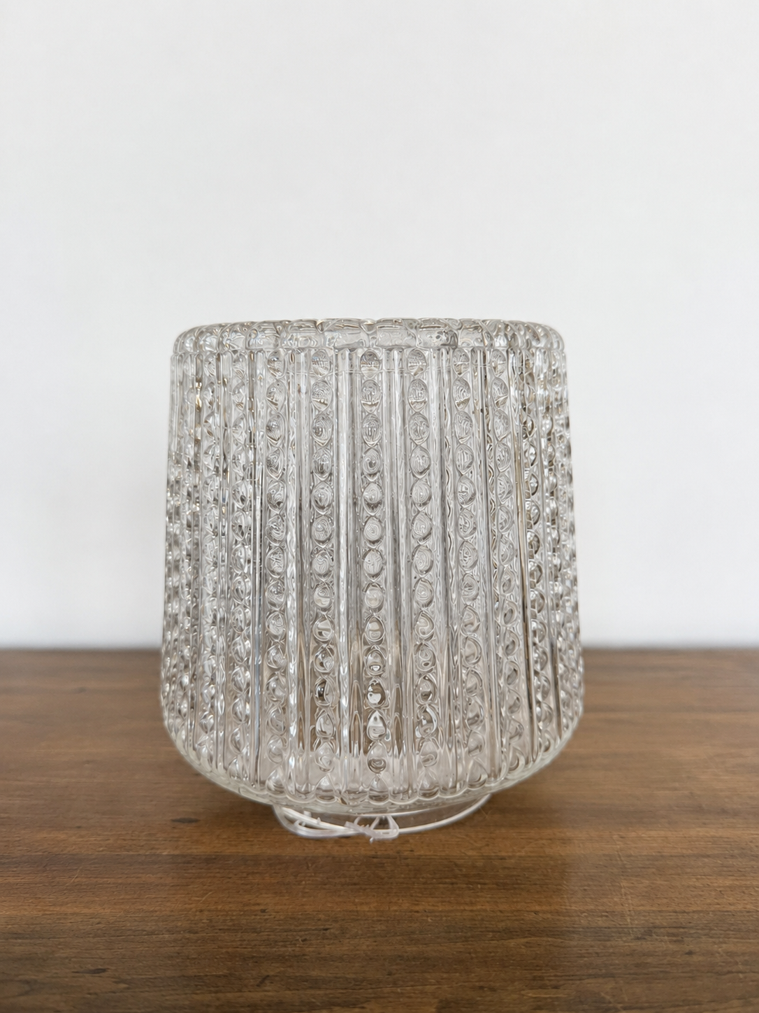 Mid Century Textured Cube Glass Shade