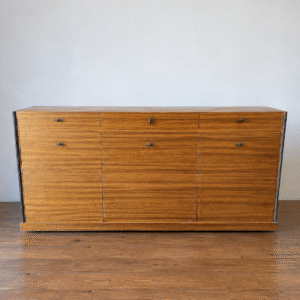 Mid Century Zebrano Wood Cabinet Mid Century Zebrano Wood Cabinet