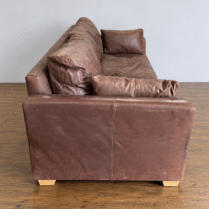 Contemporary Brown Leather Sofa