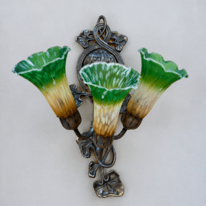 Art Nouveau 'Lilly' Wall Light