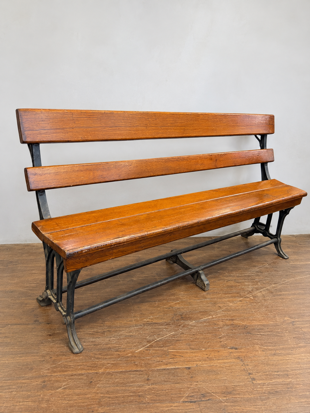 Victorian Pitch Pine Bench