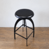 Contemporary Black Metal Stool