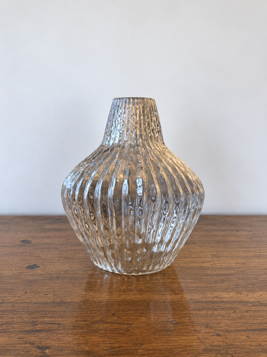 Mid Century Onion Shaped Ribbed Shade