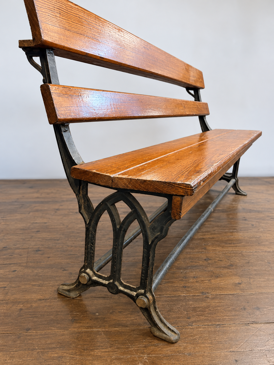 Victorian Pitch Pine Bench
