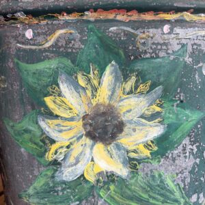 Vintage Hand Painted Watering Can
