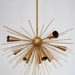 Contemporary Brass Sputnik Pendant