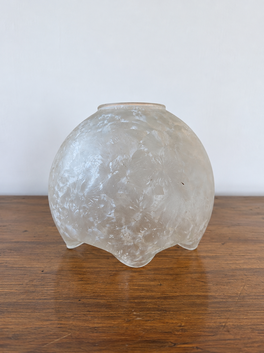 Vintage Frosted Globe Shade