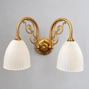 Vintage Style Ornate Double Arm Sconce