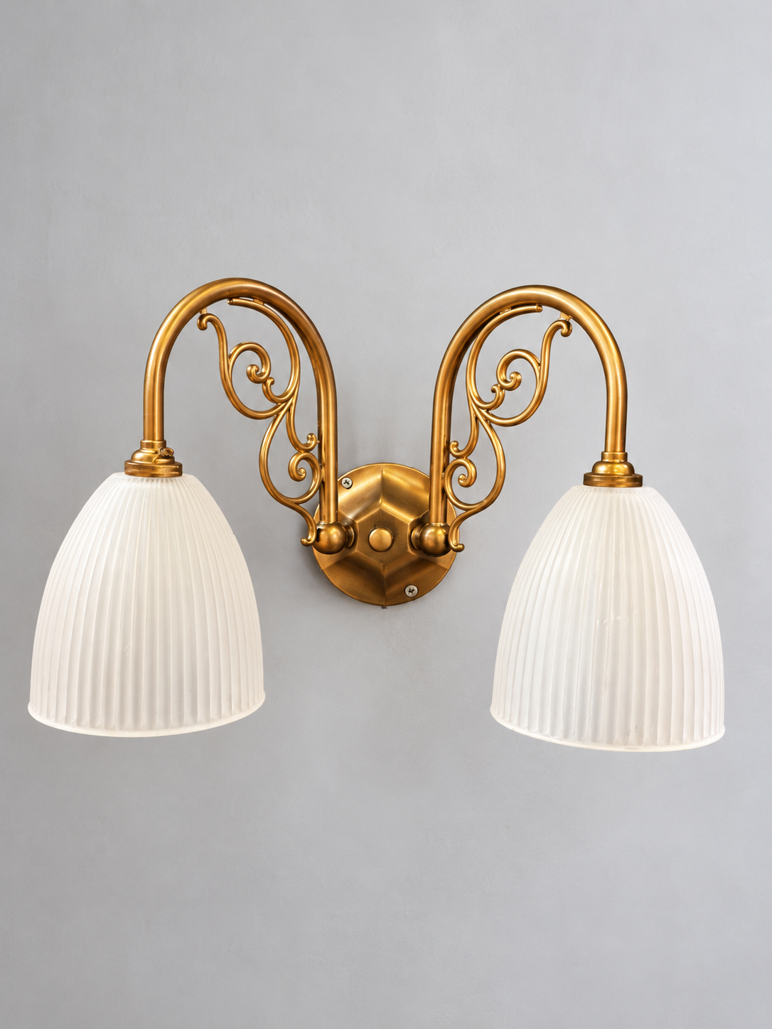 Vintage Style Ornate Double Arm Sconce