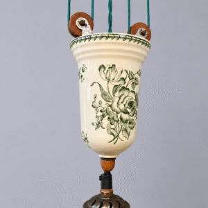 Vintage French Pulley Ceramic Light
