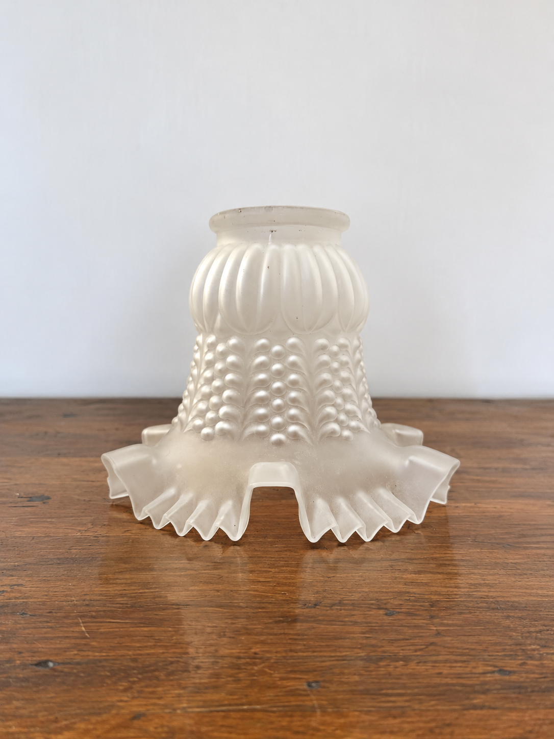 French Petticoat Beaded Glass Shade