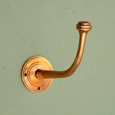 Aged Brass Medium Bun Hook