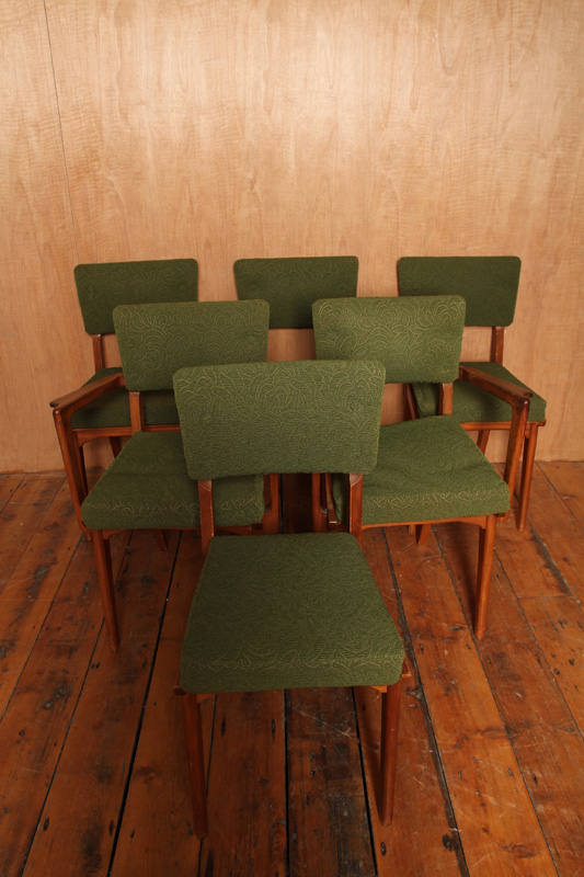 Set of Mid-century Teak Dining Chairs