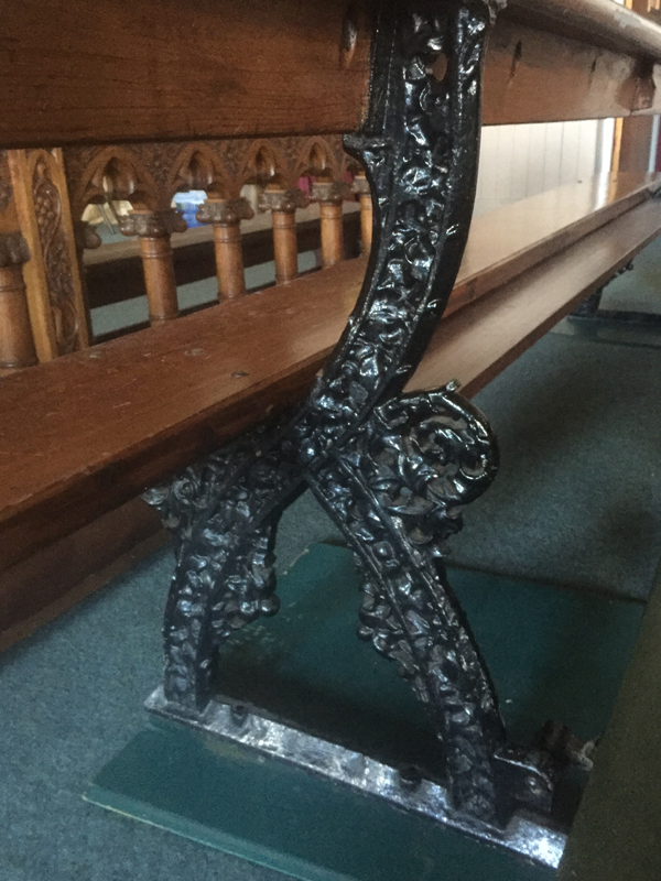 Gothic revival Victorian Cast iron Bench