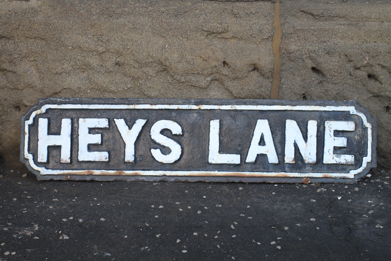 Heys Lane Sign