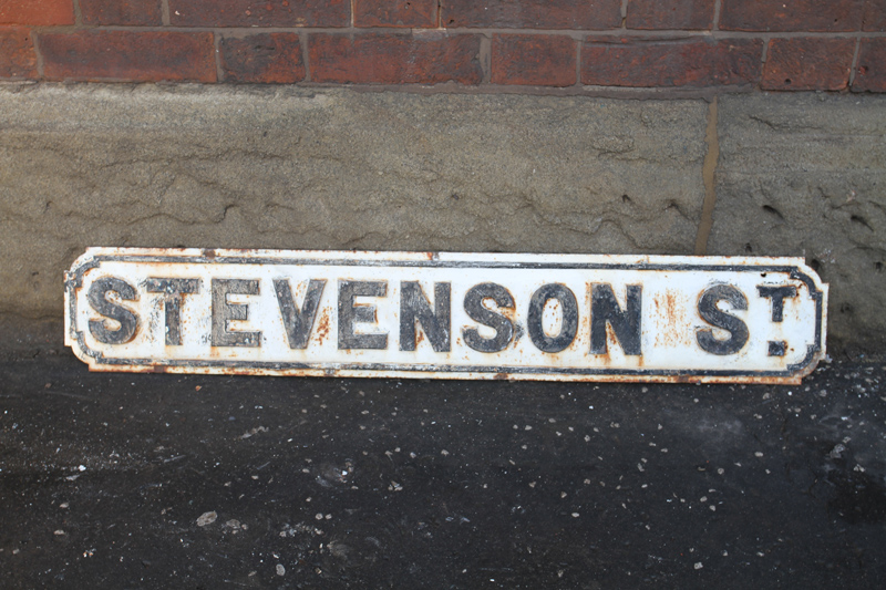 Stevenson St Sign