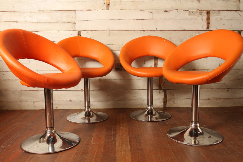 Retro Orange Dining Chair