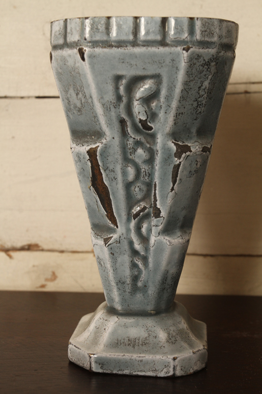 Mid Century Cast Iron Vase
