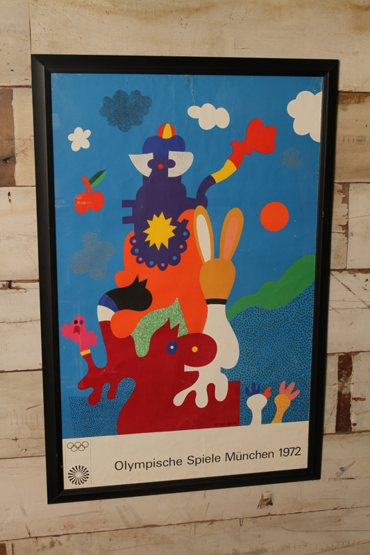 Framed 1972 Original Framed Munich Olympic Poster