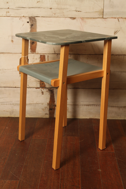 Contemporary Cumbrian Slate and Ash Side Table
