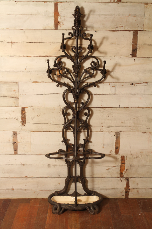 Victorian Cast Iron Coat and Brolly Stand