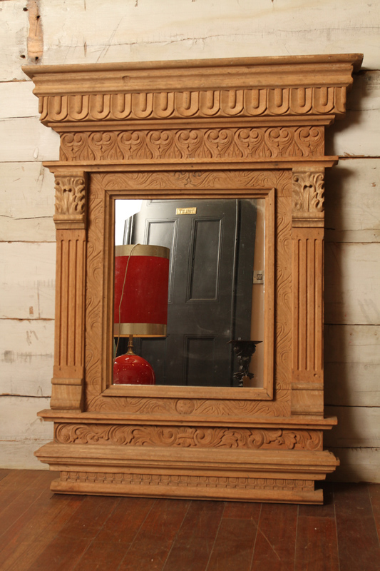 Period Carved French Hardwood Mirror