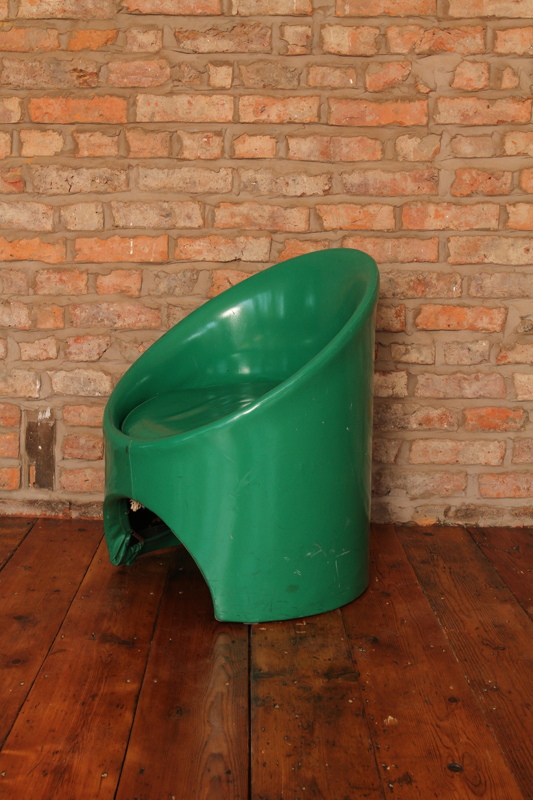 Retro Green Vinyl Chair