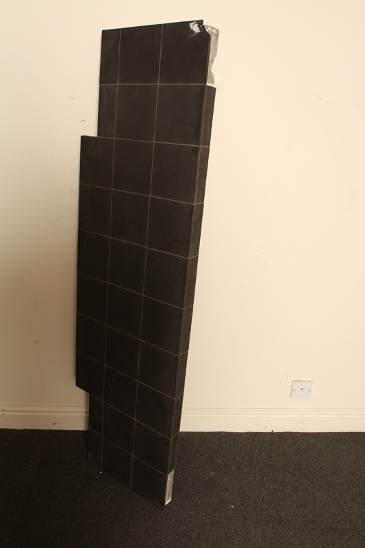 Contemporary Quarry Black Tiled Hearth