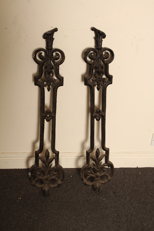 Pair of Victorian Cast Iron Spindles